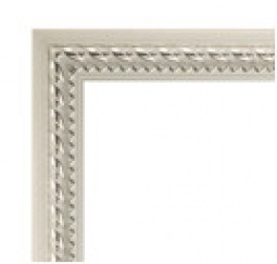 FA 30*40 Виток (белый с серебром)